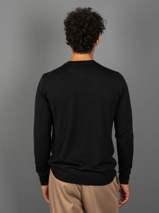 Maglia Girocollo Seta - Nero