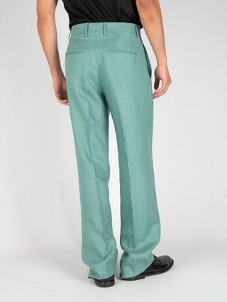 Pantalone  Lino - Acquamarina