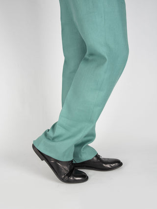 Pantalone  Lino - Acquamarina