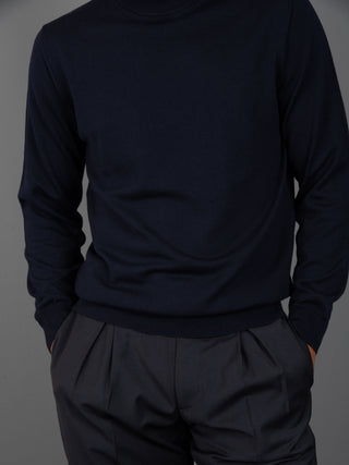 Maglia Lupetto Extrafine - Blu
