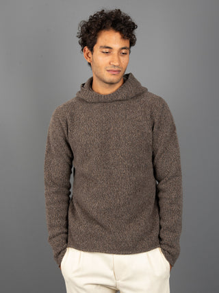 Maglia Felpa Mouliné - Moro/Grigio