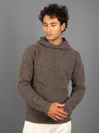 Maglia Felpa Mouliné - Moro/Grigio