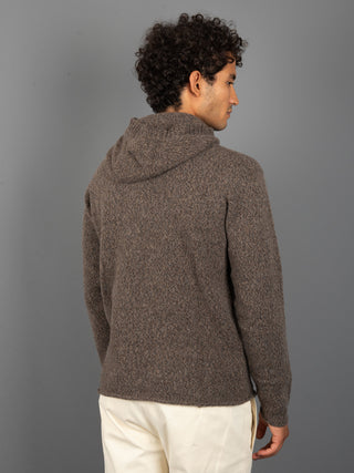 Maglia Felpa Mouliné - Moro/Grigio
