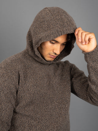 Maglia Felpa Mouliné - Moro/Grigio