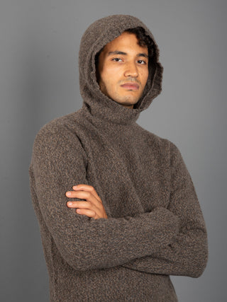 Maglia Felpa Mouliné - Moro/Grigio