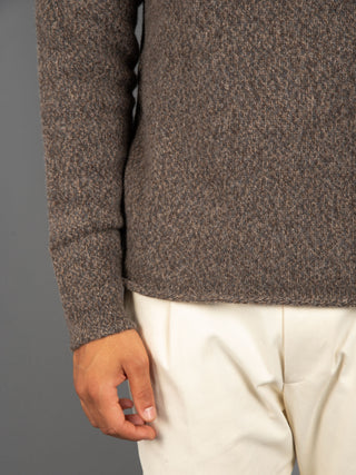 Maglia Felpa Mouliné - Moro/Grigio