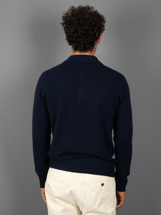 Maglia Polo Cashmere - Blu