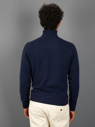 Maglia Dolcevita Millefili - Blu