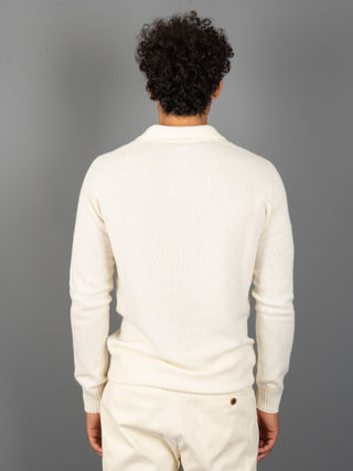 Maglia Polo Cashmere - Panna