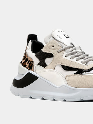 Sneakers 'Fuga Animalier White' Donna - Bianco