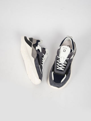 Sneakers' Fuga Mesh' - Blu/Grigio