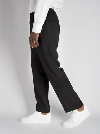 Pantalone in Lana Vergine - Nero