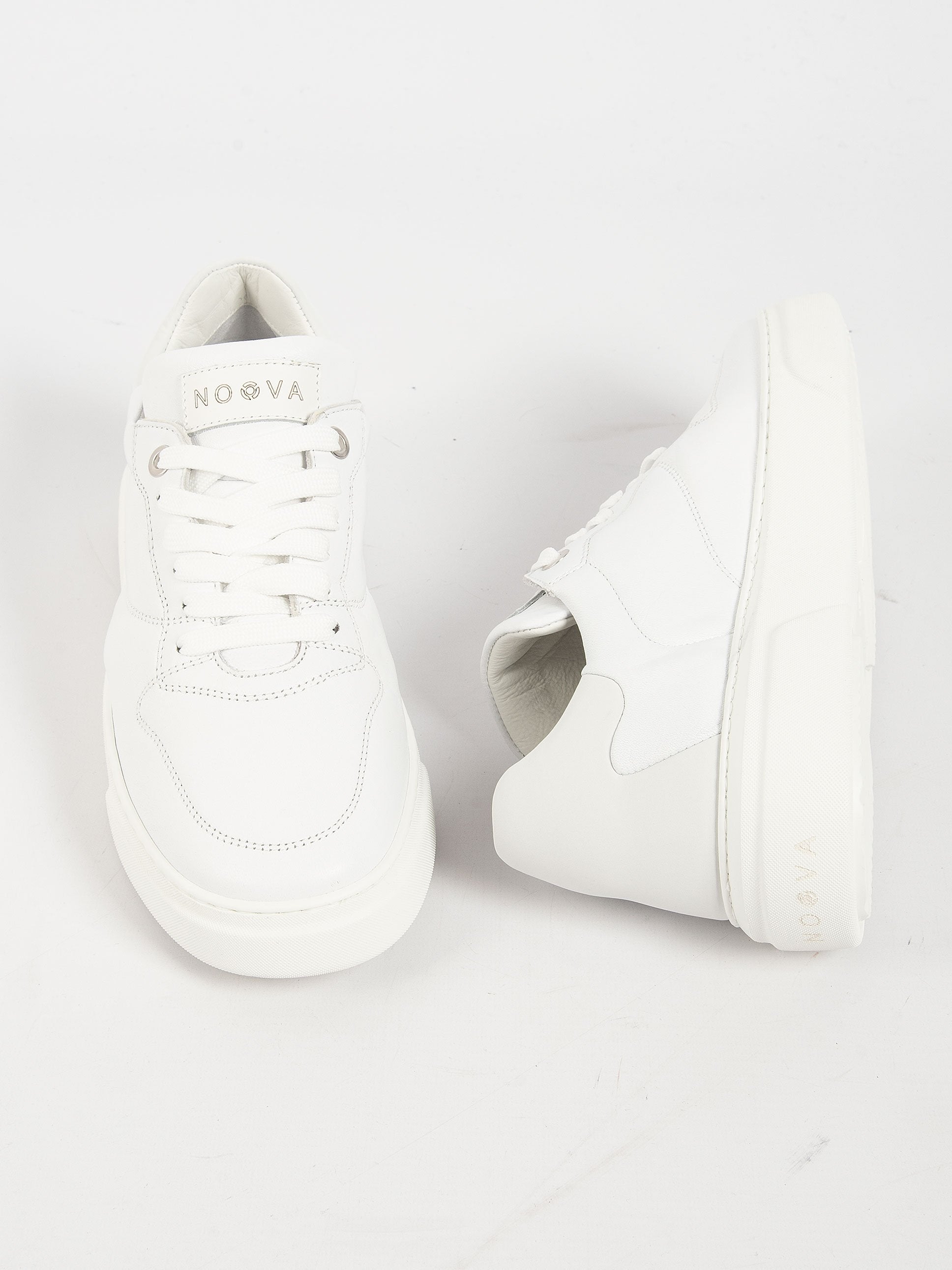 Sneaker Pelle - Bianco/Perla