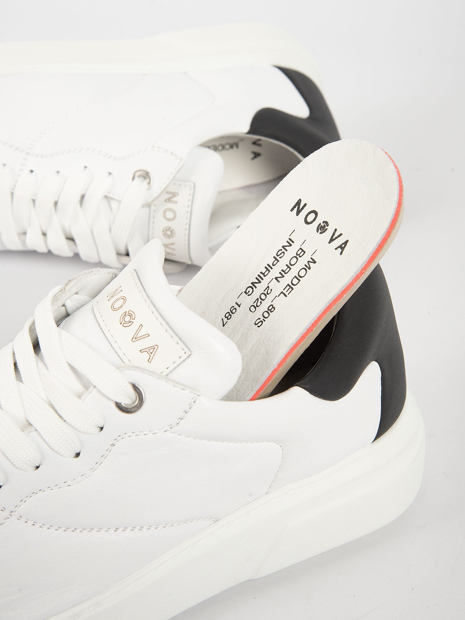 Sneaker Pelle - Bianco/Nero