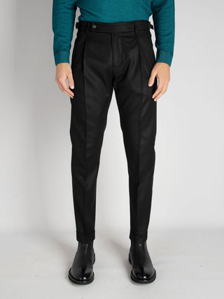 Pantalone Retro Vitale Barberis - Nero