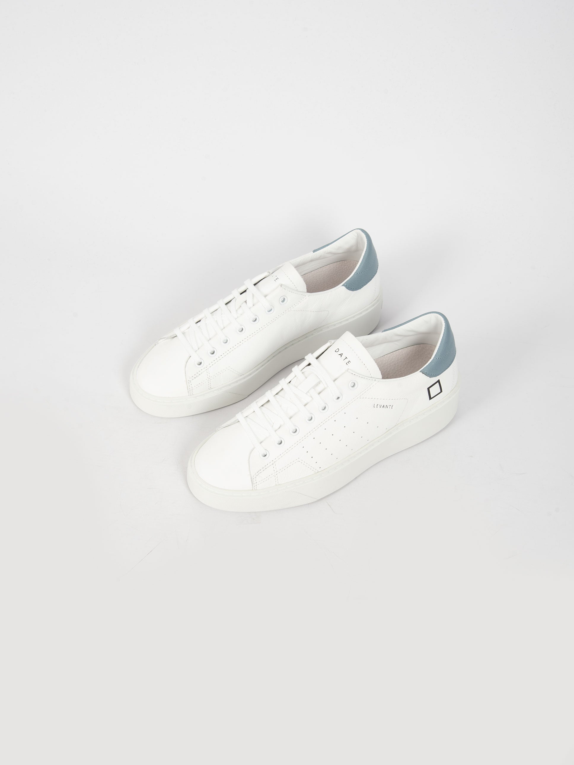 Sneakers 'Levante Calf' - Bianco/Celeste