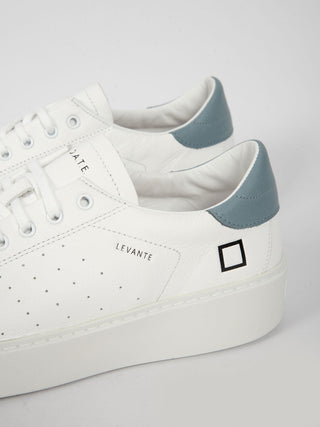 Sneakers 'Levante Calf' - Bianco/Celeste