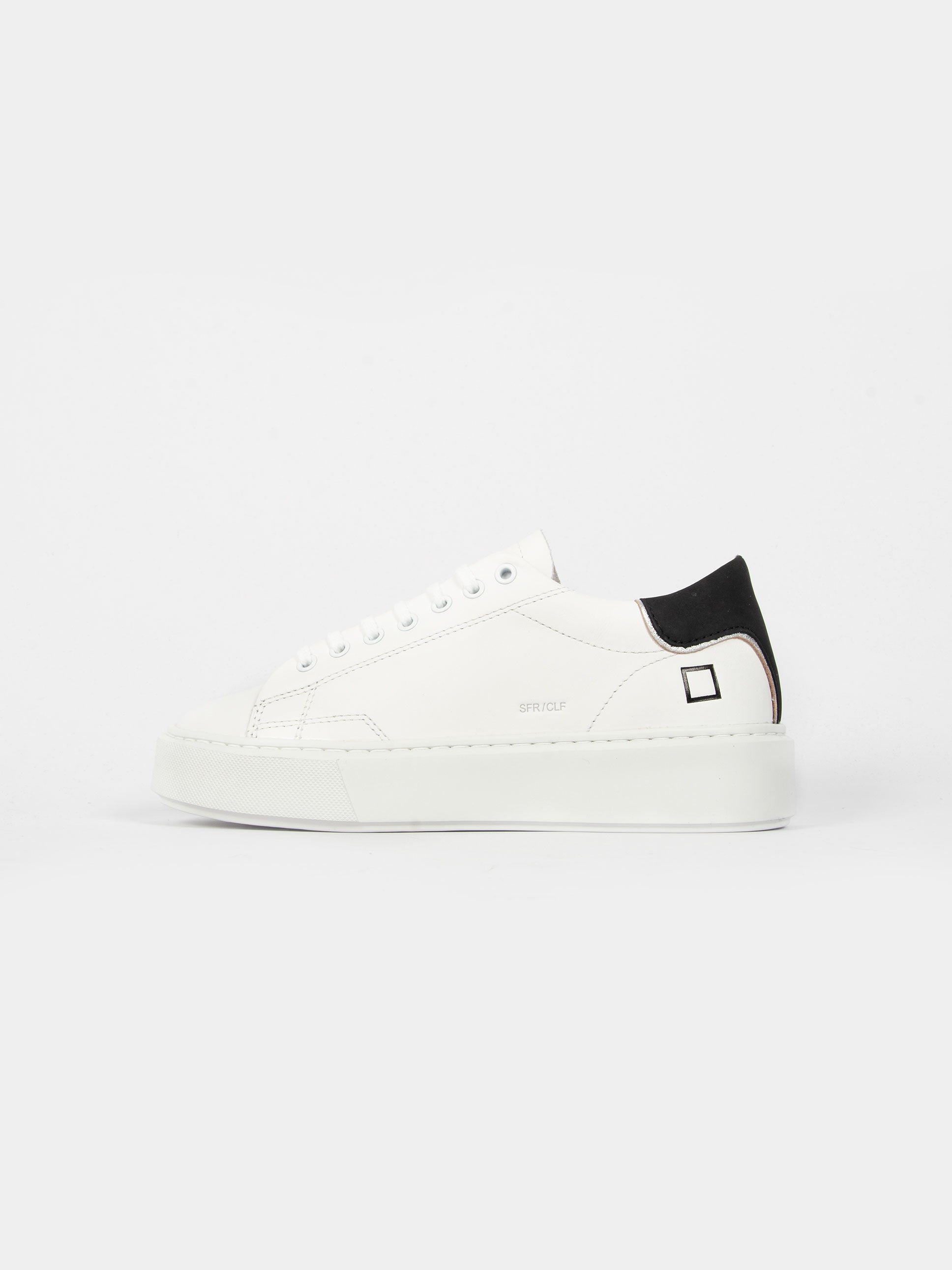 Sneakers Donna 'Sfera Calf' - Bianco/Nero