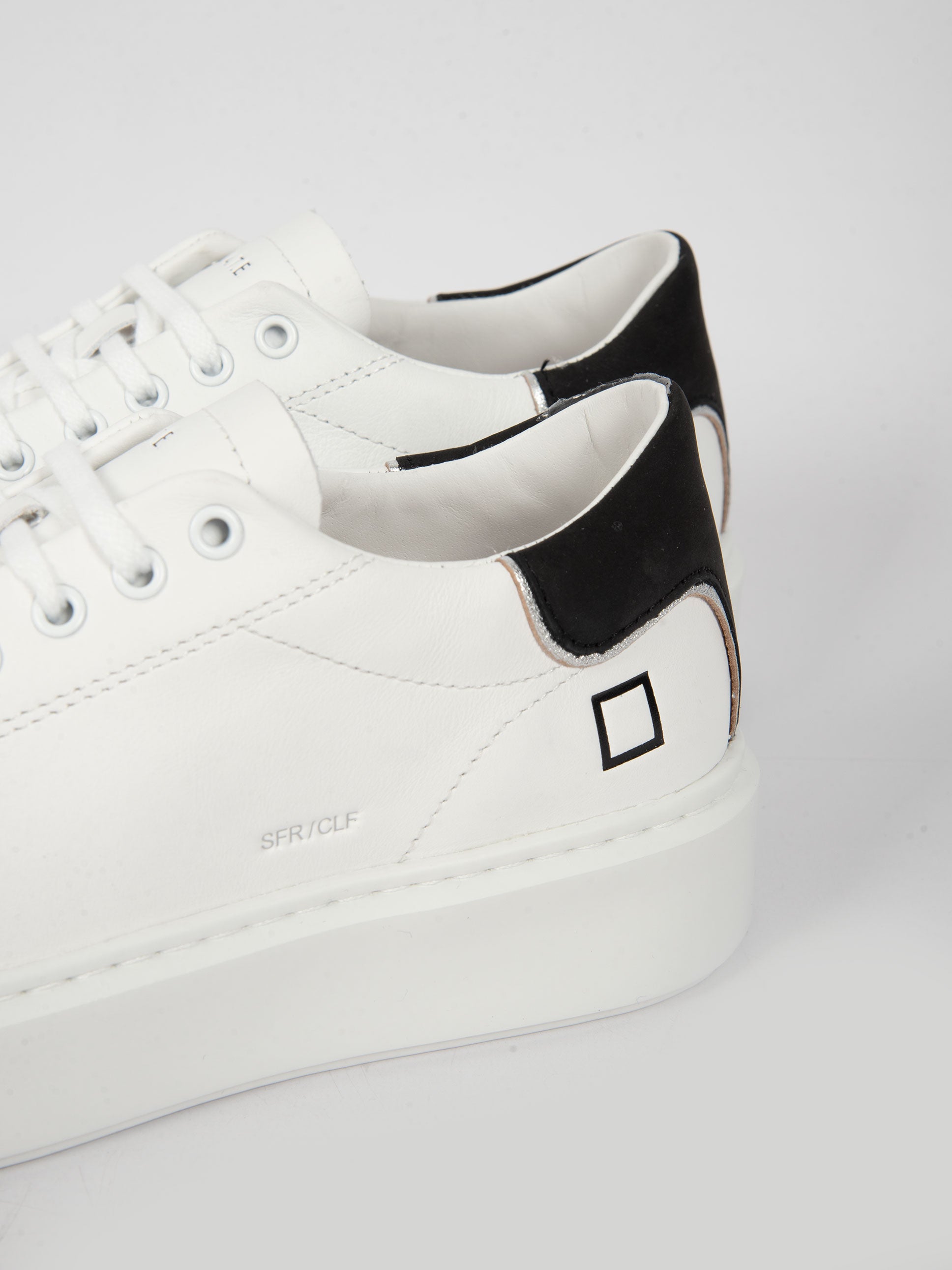 Sneakers Donna 'Sfera Calf' - Bianco/Nero