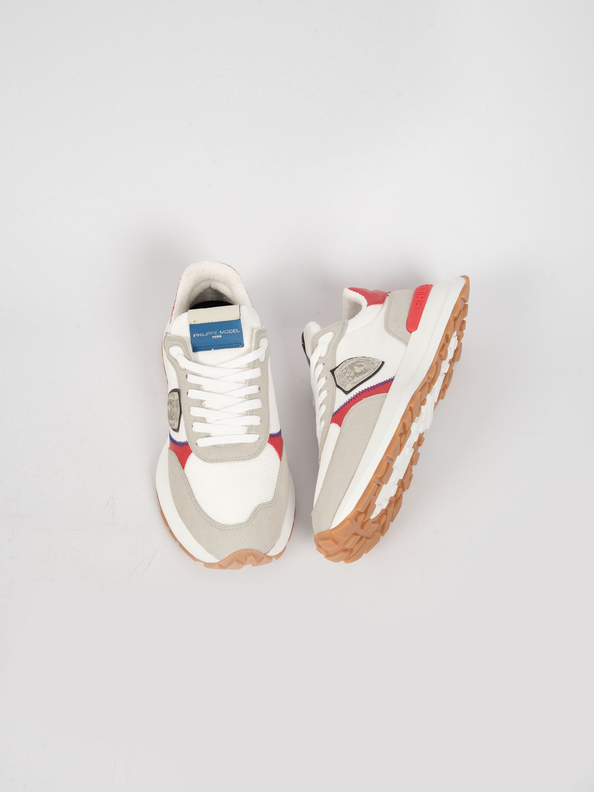 Sneakers Antibes Low Man - Bianco/Rosso