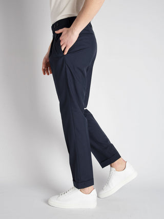 Pantalone 'Barber' Lana - Blu Notte