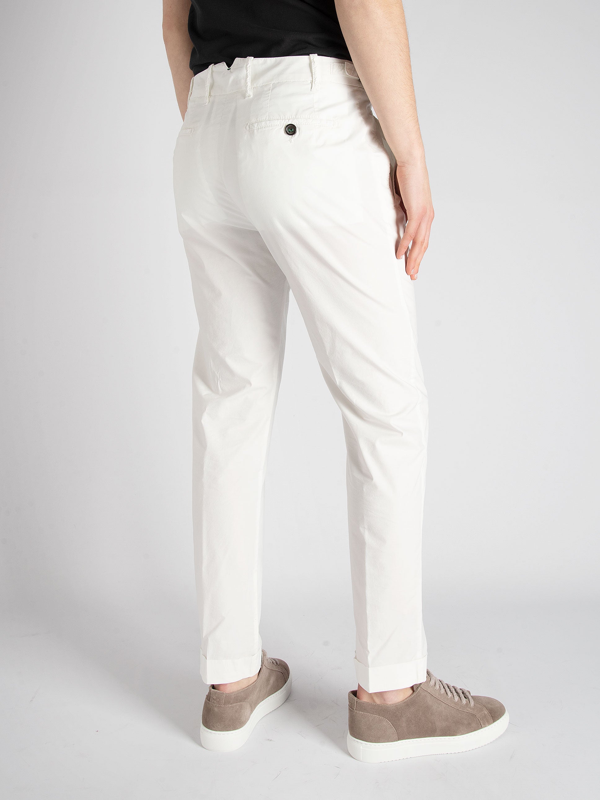 Pantalone 'Retro' Popeline - Bianco