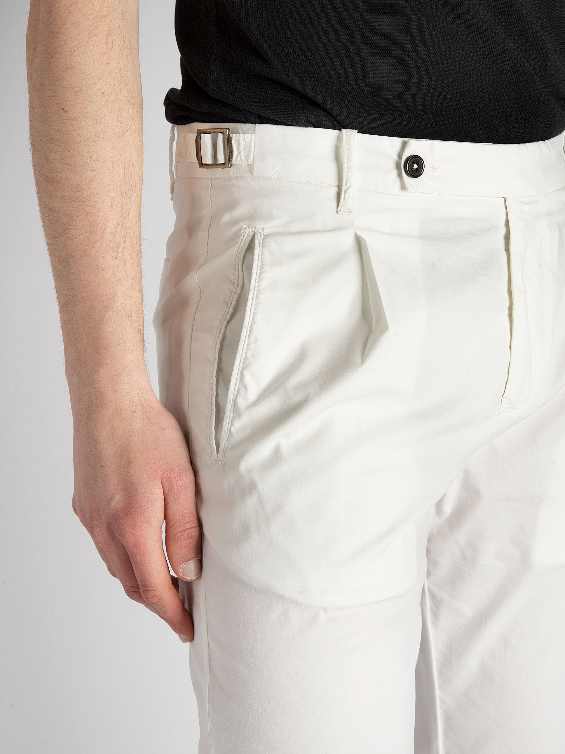 Pantalone 'Retro' Popeline - Bianco