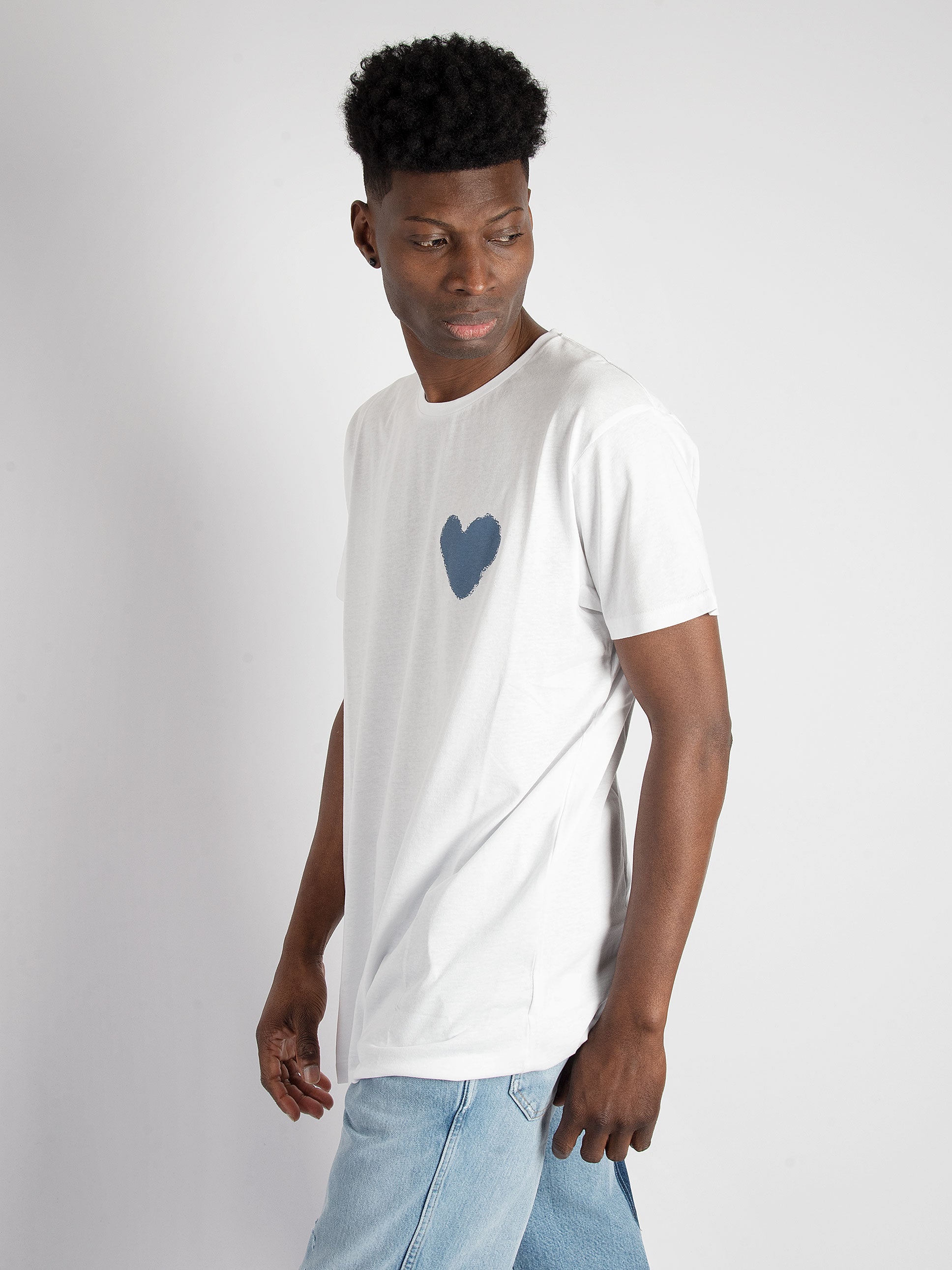 T-Shirt Inspire Heart - Bianco/Blu