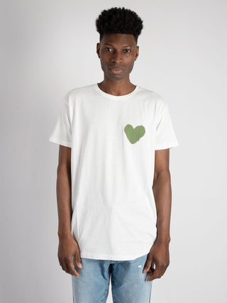 T-Shirt Inspire Heart - Bianco/Verde