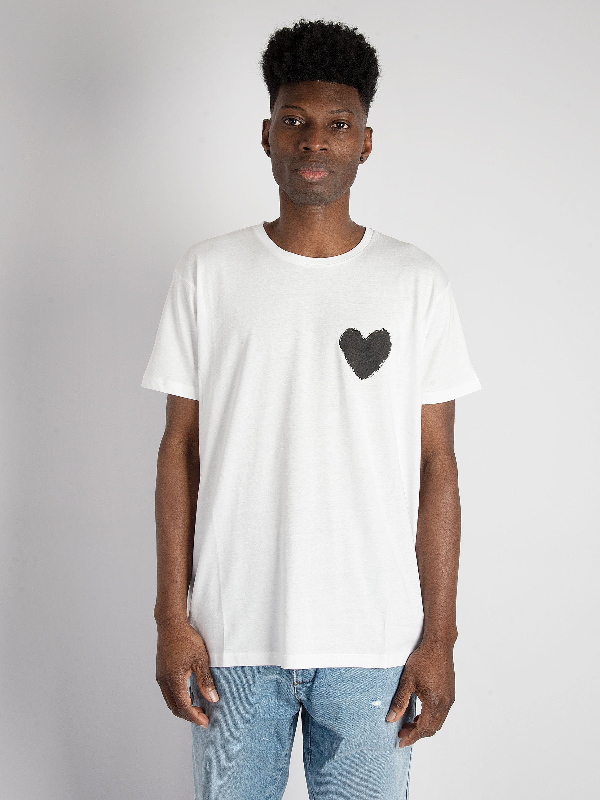 T-Shirt Inspire Heart - Bianco/Nero