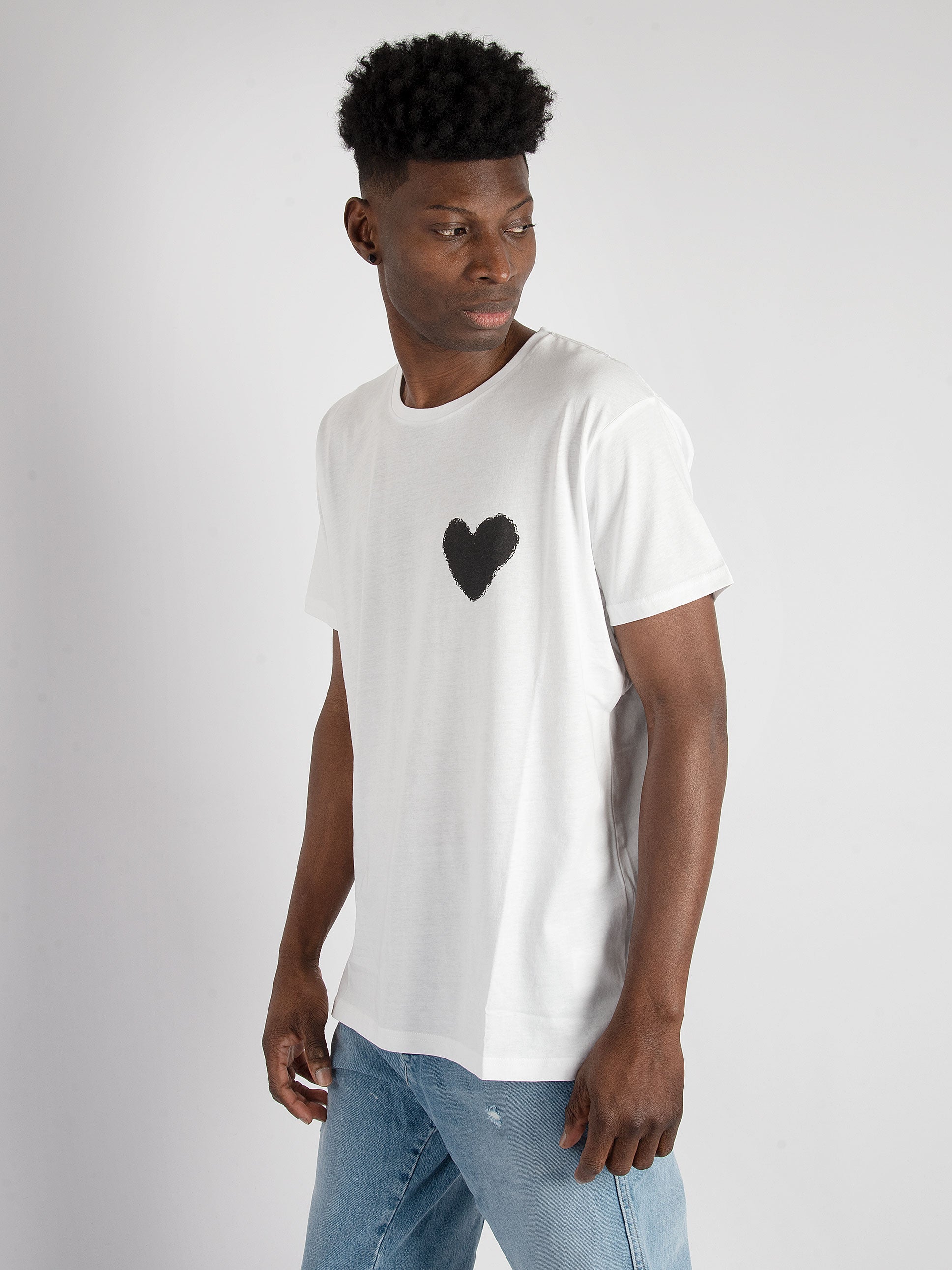 T-Shirt Inspire Heart - Bianco/Nero