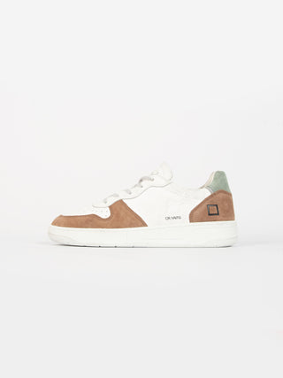 Sneaker 'Court 2.0 Vintage Calf' - Bianco/Nocciola