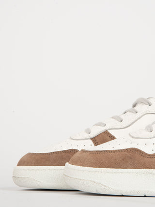 Sneaker 'Court 2.0 Vintage Calf' - Bianco/Nocciola