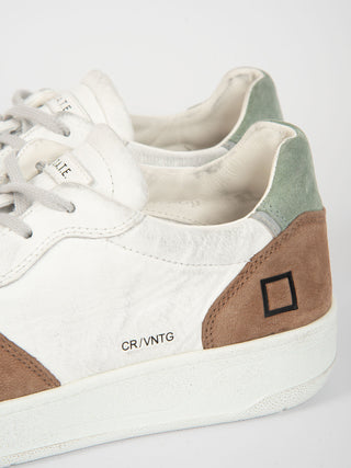 Sneaker 'Court 2.0 Vintage Calf' - Bianco/Nocciola