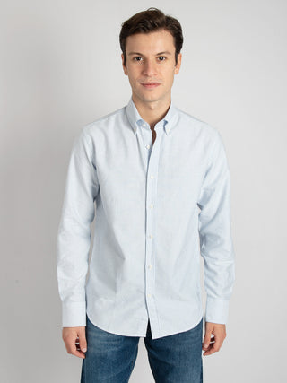 Camicia Oxford Andy - Bianco/Celeste