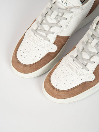 Sneaker 'Court 2.0 Vintage Calf' - Bianco/Nocciola