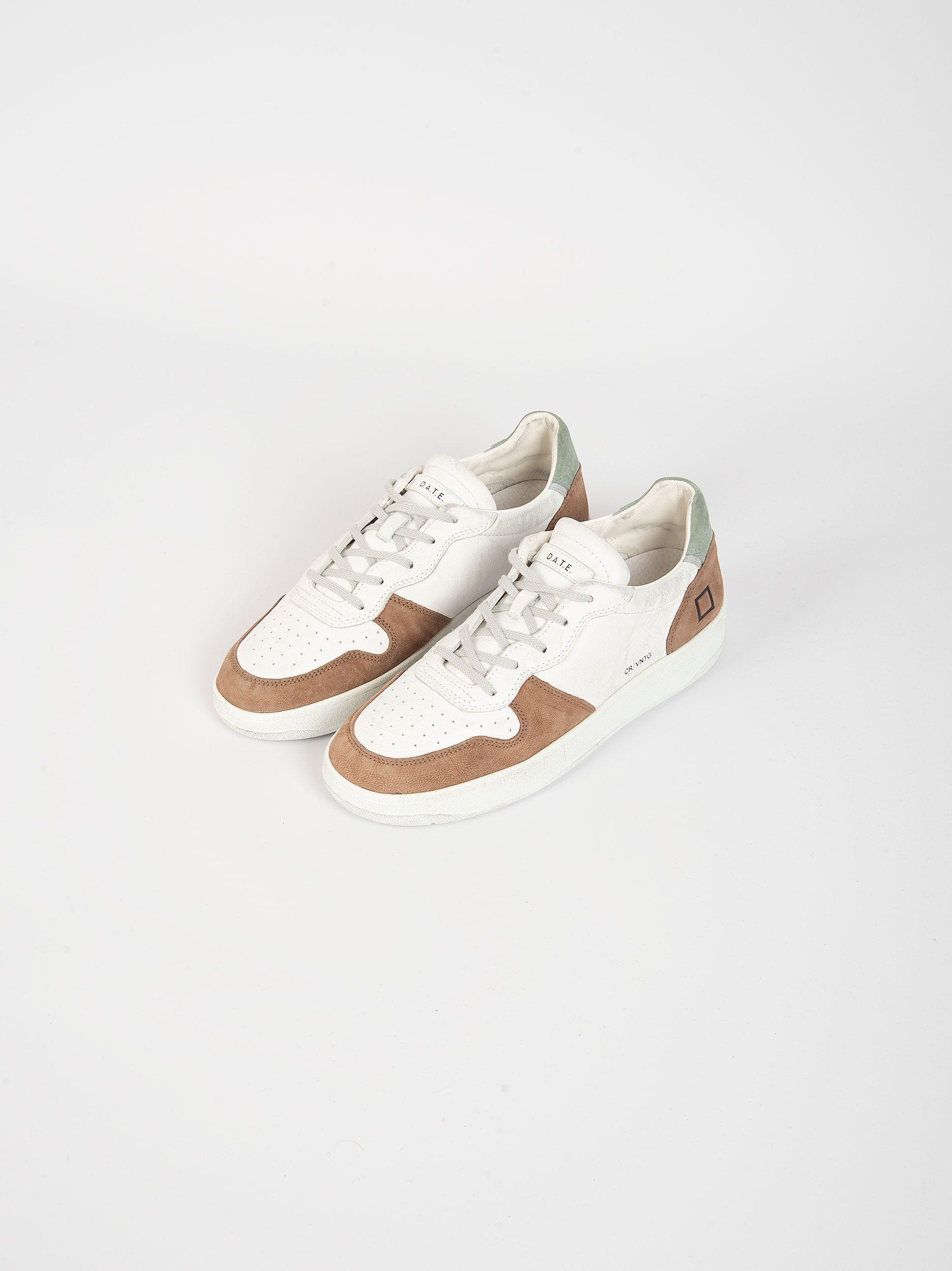 Sneaker 'Court 2.0 Vintage Calf' - Bianco/Nocciola