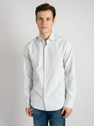 Camicia Oxford Blake - Bianco/Blu