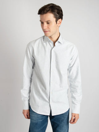 Camicia Oxford Blake - Bianco/Blu