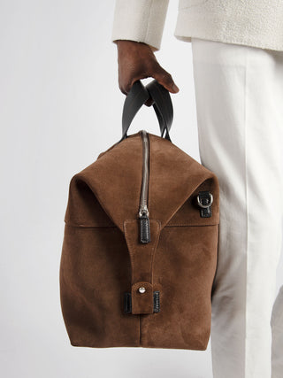 Travel Bag Suede - Marrone