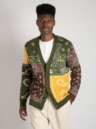 Maglia Cardigan Bandana - Verde