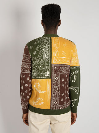 Maglia Cardigan Bandana - Verde