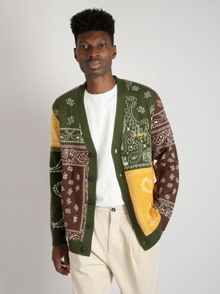 Maglia Cardigan Bandana - Verde