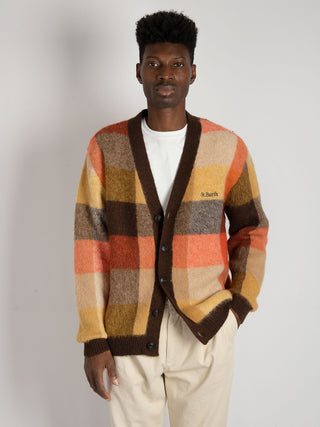 Maglia Cardigan Check - Multicolor