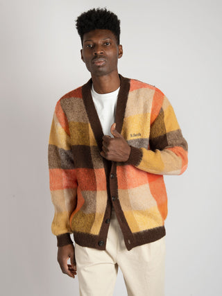 Maglia Cardigan Check - Multicolor