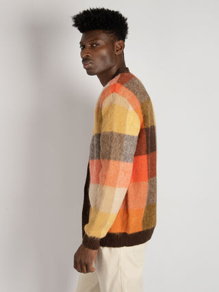 Maglia Cardigan Check - Multicolor