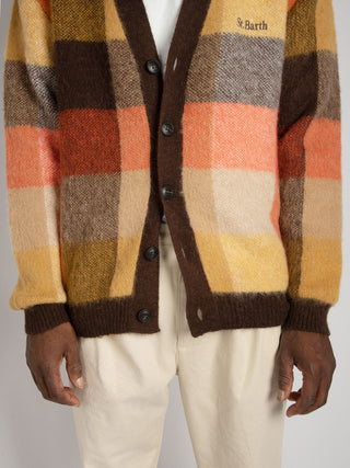 Maglia Cardigan Check - Multicolor