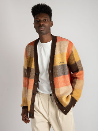 Maglia Cardigan Check - Multicolor