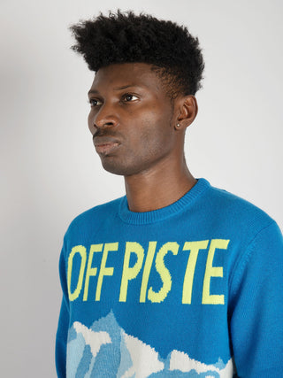 Maglia Off Piste Postcard 17 - Blu