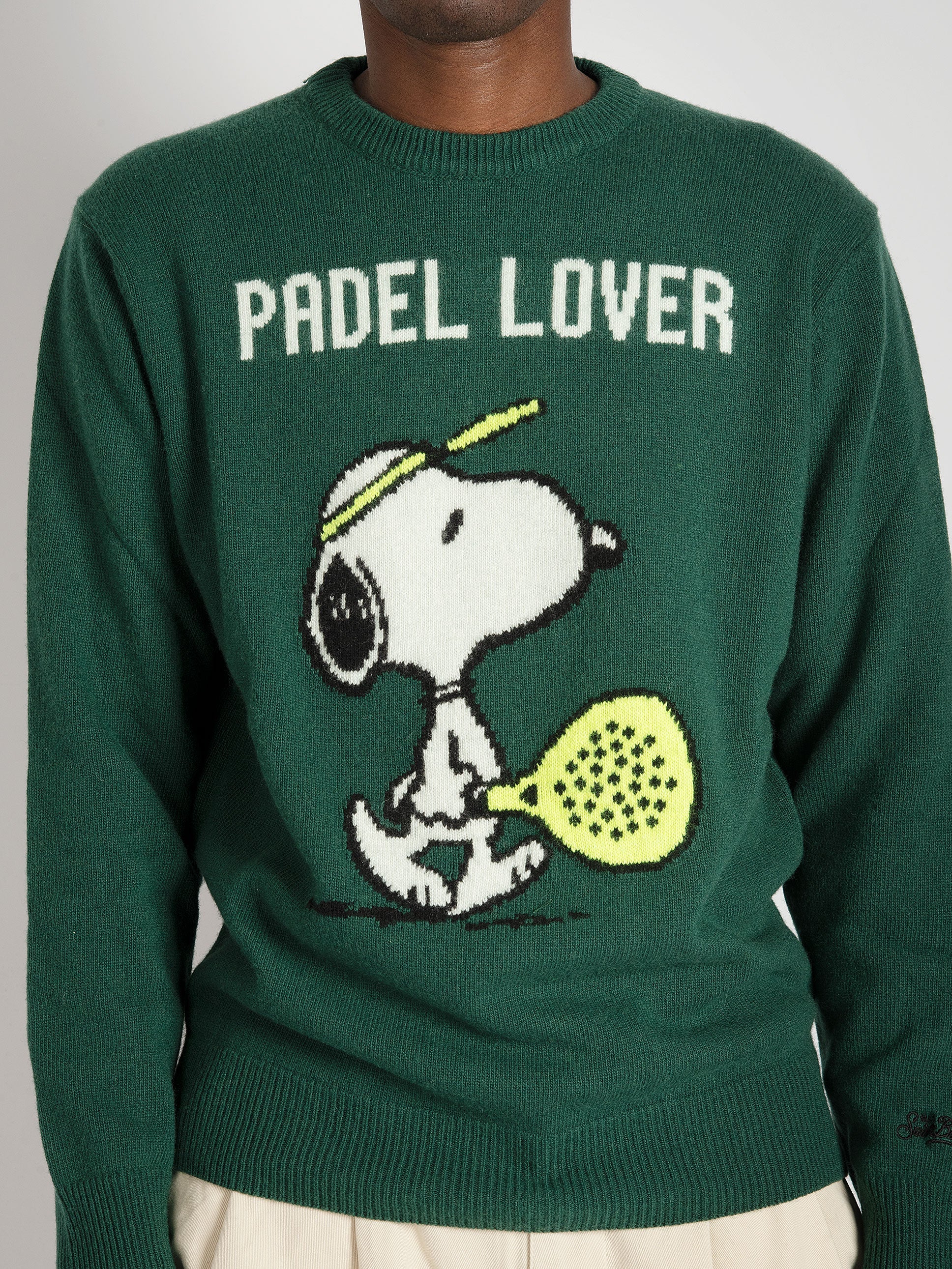 Maglia Snoopy Padel Lover 51 - Verde Bottiglia